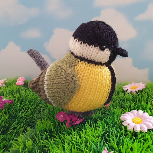 knitted great tit